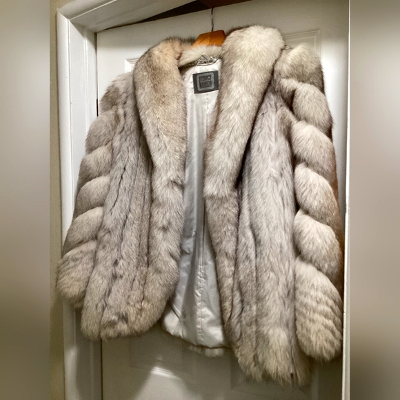 Luxurious Blue Fox Fur Jacket